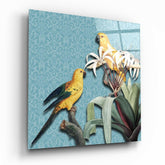 Parrot Glass Wall Art.